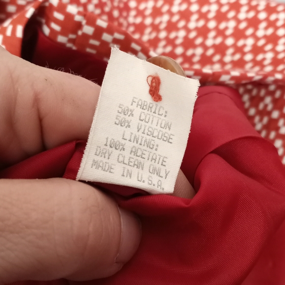 Final Sale - SHIN CHOI for Bergdorf Goodman Red & White Jacket - Picture 3 of 8